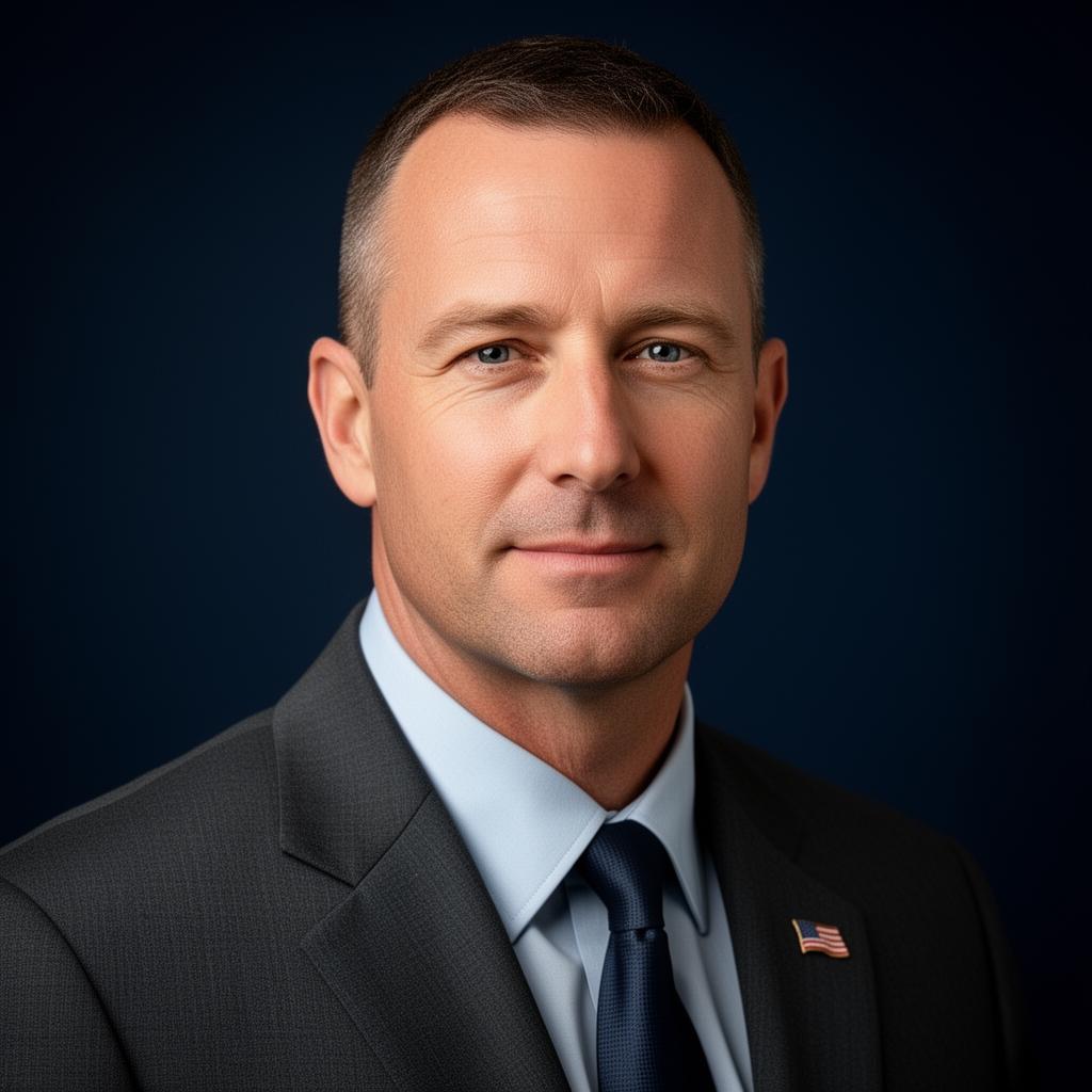 Veteran turned business executive portrait